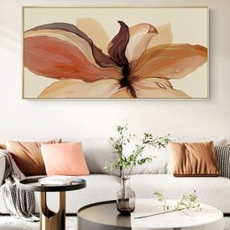 Canvas Poster Print Luxury Abstract Flower Waterproof Art Painting Simplicity Contemporary Wall Picture Moder Home Decorative