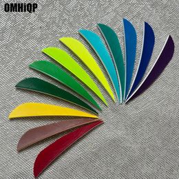 100Pcs 3Inch Water Drop Achery Feathers Fletching Right Wing Natural Turkey Vanes Arrow Fletches Feather DIY Hunting Accessories