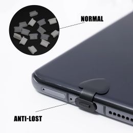 Charging Port Silicone Dustproof Splash-proof Dust Plug Protector for Samsung Huawei Type-c Smart Mobile Phone Accessories