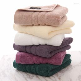 Towel Cotton Towels For Adults Couple Solid Color Plain Dyed Thick Face Hand Bath 40x80cm Absorbent Bathroom Product