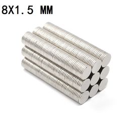 10-1000Pcs 8x1.5 Neodymium Magnet 8mm x 1.5mm N35 NdFeB Round Super Powerful Strong Permanent Magnetic imanes Disc 8*1.5