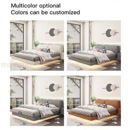 White Leather Beds Minimalist Simple Home Furniture Queen Bed Frame Small Apartment Cabecero Cama 150 Nordic Bedroom Set