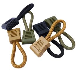 10pcs Replacement Clip Zipper Head Pull Puller End Fit Rope Tag Fixer Zip Cord Tab Buckle Bag Suitcase Backpack Outdoor Tool