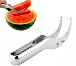 Stainless Steel Watermelon Slicer Cutter Knife Corer Fruit Vegetable Tools Kitchen Gadgets G3897371914