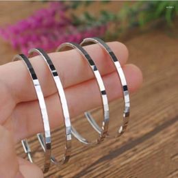 Hoop Earrings Clip For Women Without Piercing Super Large Small Big Circle S925 Silver Black Plating Classic Trend Exaggeration