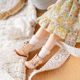 Blythe Small Doll Shoes Accessories OB22 Shoes Small Cloth UFDOLL Mini Body OB24 Handmade Cowhide Shoes Martin Boots