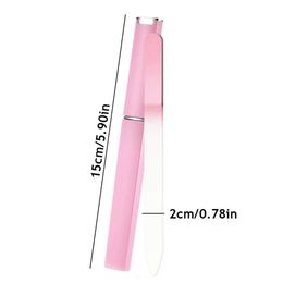 Durable Unisex Crystal Glass Nail File With Case Professional Manicure Polishing Nail Art Buffer Buffer Files Beauty Nail Tools