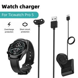 Watch Magnetic Charger Dock 1M Smartwatch Charger Cable USB Smartwatch Charging Wire Adapter For Ticwatch Pro 5/ProX/Pro3