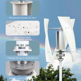 5000W 2000W Wind Generator Turbine Vertical Axis Permanent Maglev Generator Electric Power 12v 24v 48v Mppt Charge Controller