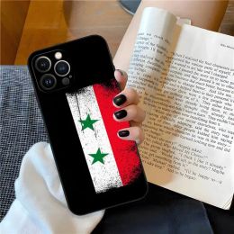 Syria Flag Phone Case For IPhone 14Pro 13 12 Pro Max 11 Mini Xs X 8 7 6 6s Xr Plus SE2020 Soft Fundas Cover