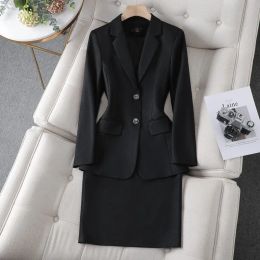 Naviu High Quality Pants Suit For Women Formal Set Two Pieces Included Blazer and Trousers Office Lady Workwear