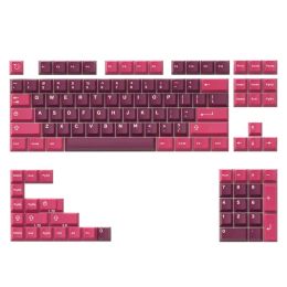 Accessories Red Color Keycaps Twocolor Injection 121Keys Lightproof CherryProfile Keycap Set for Game Mechanical Keyboard Switches R9UA