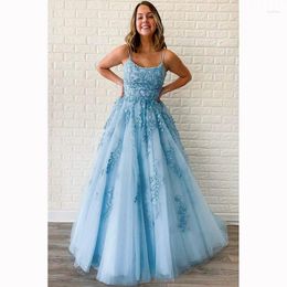 Party Dresses Embroidered Tulle Prom Plus Size Evening Dress Backless Wedding 2024 Vestidos De Fiesta Graduation