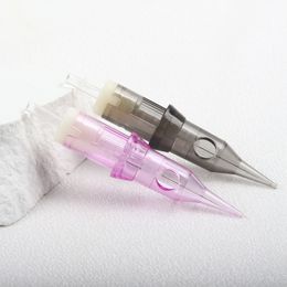 5pcs Disposable Semi Permanent Makeup Tattoo Cartridge Needle Eyebrow Membrane System Needles For Tattoo Pen Machine Grip