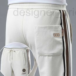 Calça masculina designer de luxo masculino calças casuais bordados de moda Slim Fit Brand Trendy Brand Hout-end Palnts Sports Sports Spring e verão Novos estilos getc