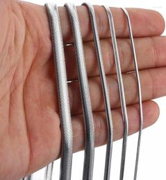 Chains Herringbone Chain Stainless Steel Necklace For Men Boy 3/5/6mm Silver Colour 18-20inch Jewellery Fashion Accessories5514610