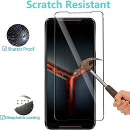 4PCS Tempered Glass For Asus Zenfone 8 9 ROG Phone 7 6 Pro 5 3 Strix 2 2.5D 9H Protective Transparent Screen Protector Film