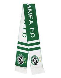 Banner Flags 15x145cm Maccabi Haifa Israel FC Football Club Soccer Team Fleece Scarf 2209302436118