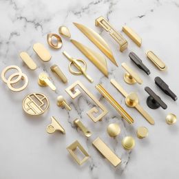 Modern Gold Kitchen Cupboard Drawer Handles Chinese Style Furniture Wardrobe Door Knobs Hardware Knobs And Decorative Handles