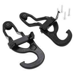 For 2009-2019 Dodge Ram 1500 Front Tow Hooks Upgrated Heavy Duty Black Steel Perfect Replacement OEM 82210967 68196982AA.