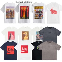 Kith T Shirt Rap Hip Hop Ksubi Male Singer Juice Wrld Tokyo Shibuya Retro Street Fashion Brand Short Sleeve T-Shirt 698