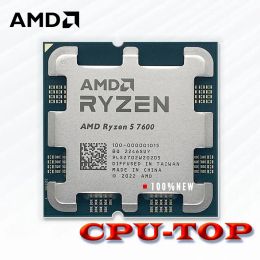 Fans New Amd Ryzen 5 7600 R5 7600 3.8ghz 6 Core 12 Thread Zen4 Cpu Processor Pcie5.0 65w 5nm L3=32m Ddr5 10000001015 Lga Am5 No Fan