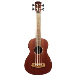 Cables Electric Ukulele Guitar 30 Inch Matte Finish 4 String Children Mini Guitar Uk Bass Guitar Natural Color Full Okoume Wood Body