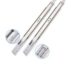 Ordinary 3 Fold 8Inch Duty Ball Bearing Drawer Rail 45Mm Telescopic Runner Cabinet Kitchen Slider Soft Close Drawer Slid