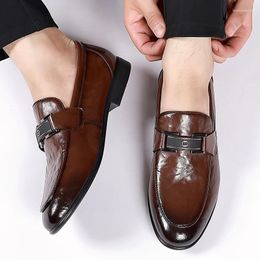 Casual Shoes European Station Men Small Leather Board Versatile Lefu Black Brown Business English