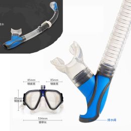 THENICE Snorkel Scuba Diving Mask Glasses Set Anti Fog Equipment Full Dry Snorkel Swimming Training Underwater Women Men