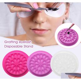 False Eyelashes New Eyelash Extension Makeup Tools Glue Holder Lashes Adhesive Pallet Disposable Stand For Beauty Parlour7658324 Drop Otvv5