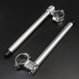 Universal Motorcycle 7/8" 22MM Clip On Adjustable Handlebar Fork Clamp 41MM 43MM 50MM 51MM