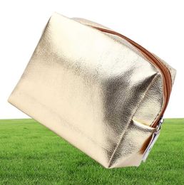 Women Cosmetic Bag Pink Gold Makeup Bag Zipper Make Up Handbag Organiser Storage Case Pouches Toiletry Wash Beauty Box2569728