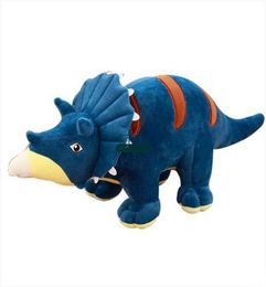 Dorimytrader New 120cm Giant Soft Anime Triceratops Plush Toy 47inch Stuffed Cartoon Dinosaur Doll Pillow Child Kids Gift DY617293996766