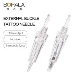 Borala 15Pcs Tattoo Microblading Piercing Needles Pen For Permanent Eyebrow Lip Makeup Cosmetics PMU Tattoo Machine Accessories