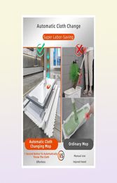 Mops Joybos Electrostatic dust mop Wash disposable Flat Mop 360° Rotate Spin Mop Lazy automatic Household Cleaning No Waterma7097802