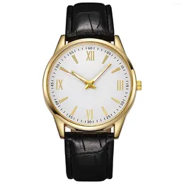 Wristwatches Men'S Watch Fashion Casual Quartz Belt Wrist Luxury Mens Elegant Man Atmosphere