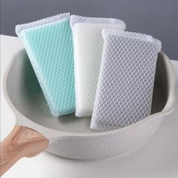 5Kitchen Cleaning Sponge Wipe Household Sponge Wipe With Mesh Kitchen Cleaner Specific Dishwashing Sponge Bowl Washing Supplies
