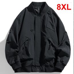 Men's Jackets Baseball Jacket Men Plus Size 8XL Bomber Coats Fashion Casual Cargo Male Big Outerwear