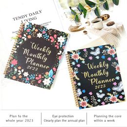 Portable 2023 Notepad Schedule Book A5 Daily Planner Notepad Office Time Management Personal Appointment Journal School Supplies
