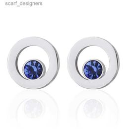 Cuff Links Hot Sale high Quality Cufflinks Men French Excellent Cuff links Wholesale Silvery round Blue Crystal Cuff links New Design cuffs Y240411