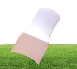 50100Pcs Universal White Stretch Polyester Lycra Chair Covers Spandex for Weddings Party Banquet el Dining Office Decoration T9640889