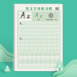 Children's Montessori Copybook Kids Learning Numer Alphabet Write Handwriting Exercise Book Early Educational Teaching Aids