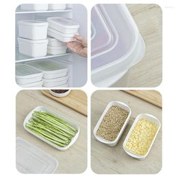 Baking Tools Kitchen Storage Refrigerator Food White Containers Fresh Box Fruit Vegetable Preservation Prepare The Dishes Divided