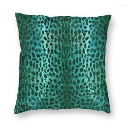 Pillow Green Leopard Cover Decoration Case Sofa Animal Fur Skin Throw For Living Room Decor