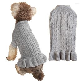 Dog Apparel Cat Clothes Winter Puppy Clothing Small Sweater Knit Yorkies Pomeranian Shih Tzu Maltese Poodle Pet Costume Coat