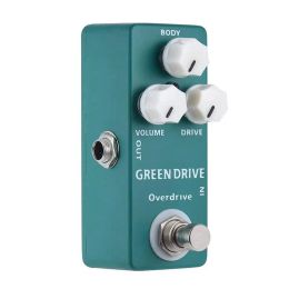 Cables Mosky Green Drive Overdrive Guitar Effect Pedal True Bypass Classic Blues/rock Mini Single Guitar Pedal Guitar Parts Overdrive
