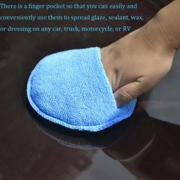 Microfiber Car Wax Applicator Pad Polishing Foam Applicator Car Wax Sponge Dust Remove Auto Care Polishing Pad