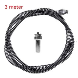 3-1M Pipe Dredging Tool Spring Pipe Sewer Pipe Unblocker Bathroom Kitchen Drain Cleaner Sink Basin Pipeline Clogged Remover Tool