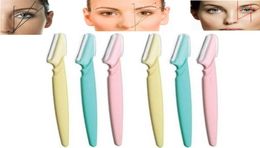 6pcs Eyebrow Knife Women Makeup Facial Tool Eyebrow Lip Razor Trimmer Blade Shaver Knife Beauty Tool Kit7449812